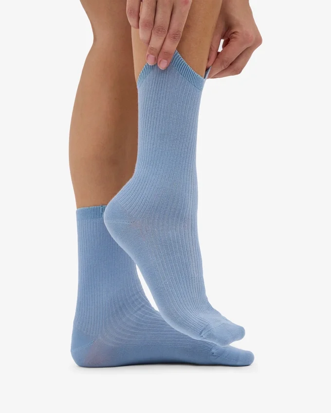 Classic Organic Bio-Socken für Damen – Stahlblau