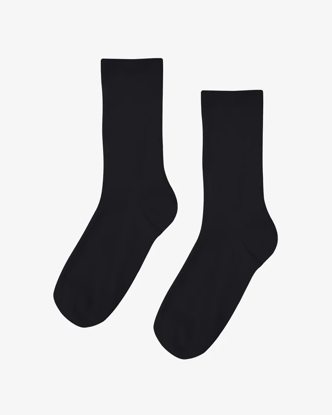 Classic Organic Bio-Socken für Damen – Tiefschwarz