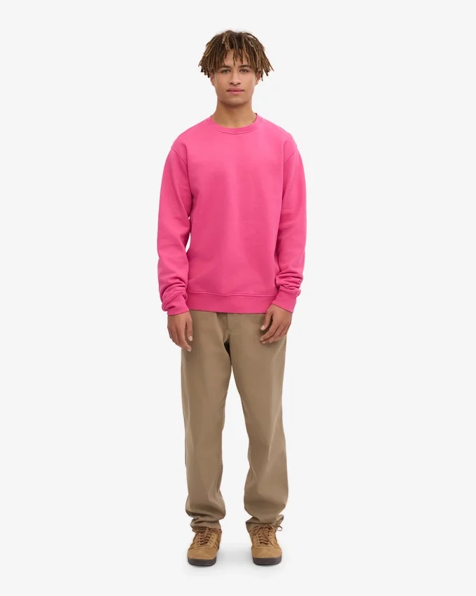 Classic Organic Bio-T-Shirt mit Rundhalsausschnitt – Bubblegum-Rosa