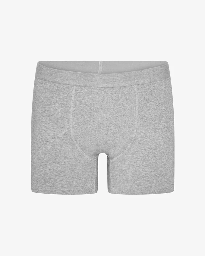 Classic Organic Boxershorts – Meliert-Grau