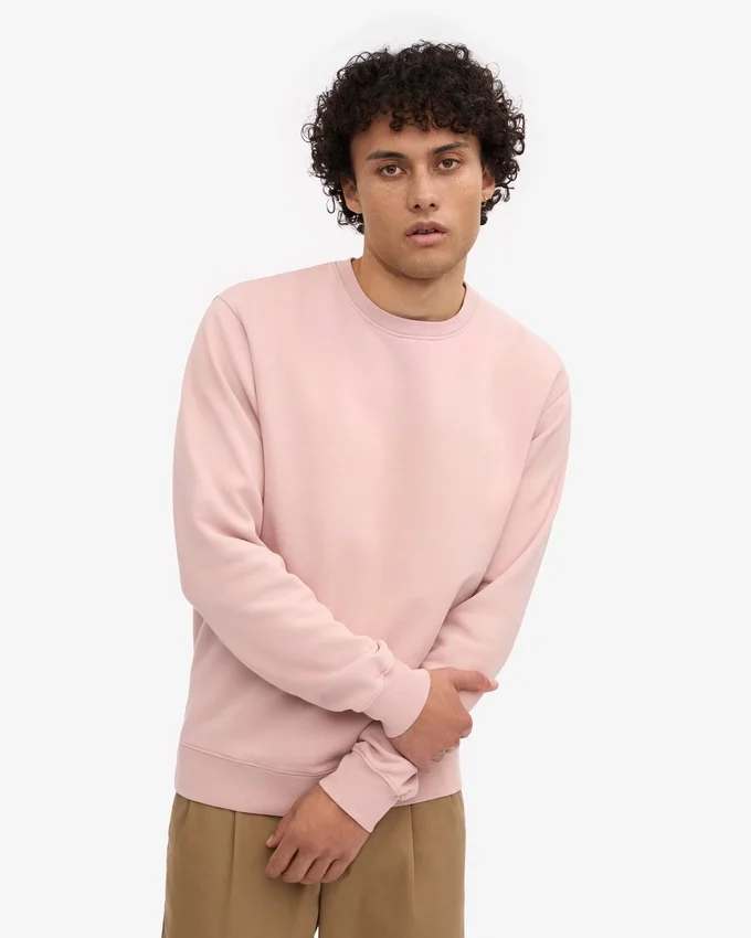 Classic Organic Crew – Blassrosa