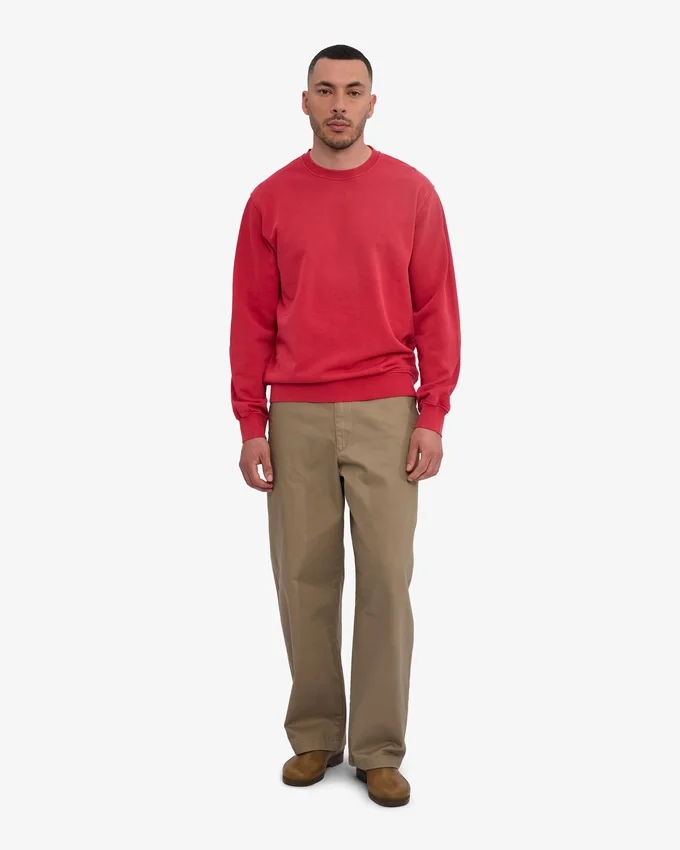Classic Organic Crew – Faded Red