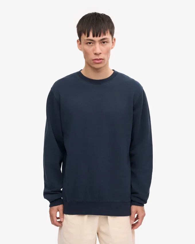 Classic Organic Crew – Marineblau