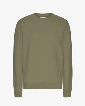 Classic Organic Crew – Staubiges Oliv