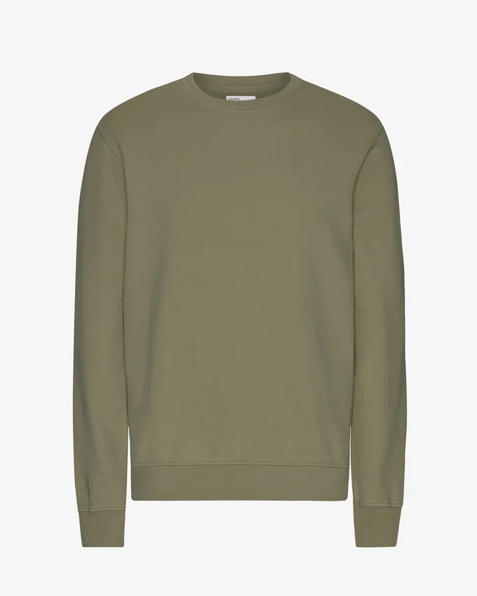Classic Organic Crew – Staubiges Oliv