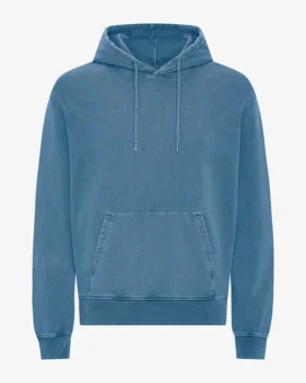 Classic Organic Hood – verblasstes Indigo