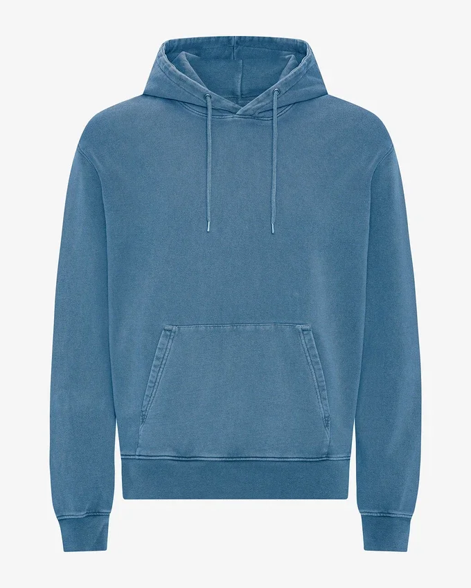 Classic Organic Hood – verblasstes Indigo