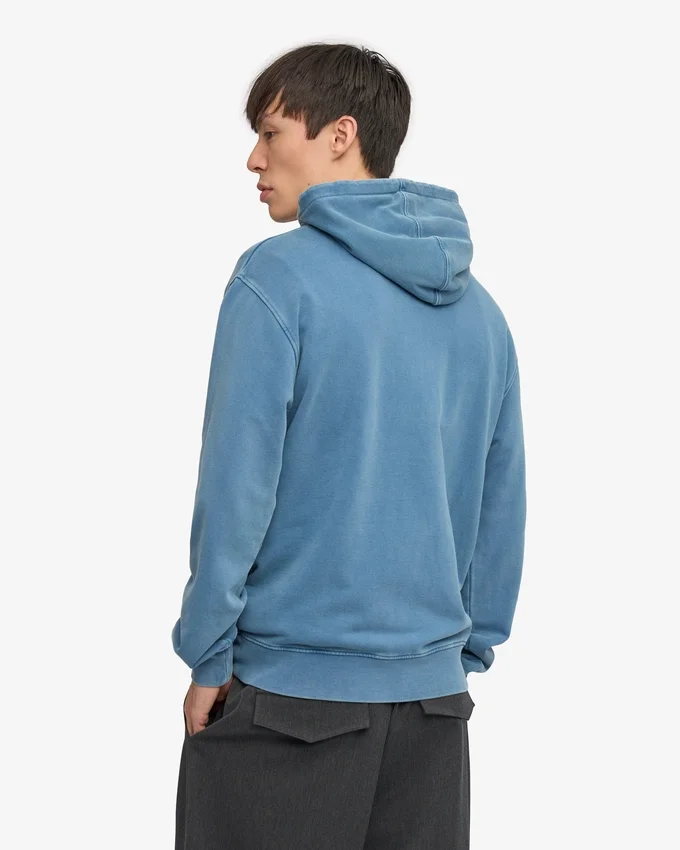 Classic Organic Hood – verblasstes Indigo