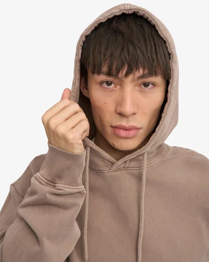 Classic Organic Hood – verblasstes Khaki