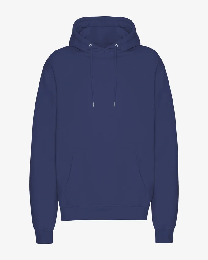 Classic Organic Kapuzenjacke – Marineblau