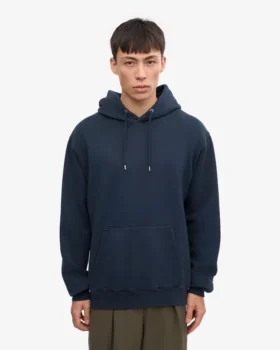 Classic Organic Kapuzenjacke – Marineblau