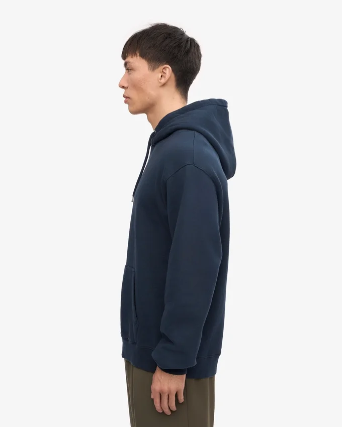 Classic Organic Kapuzenjacke – Marineblau