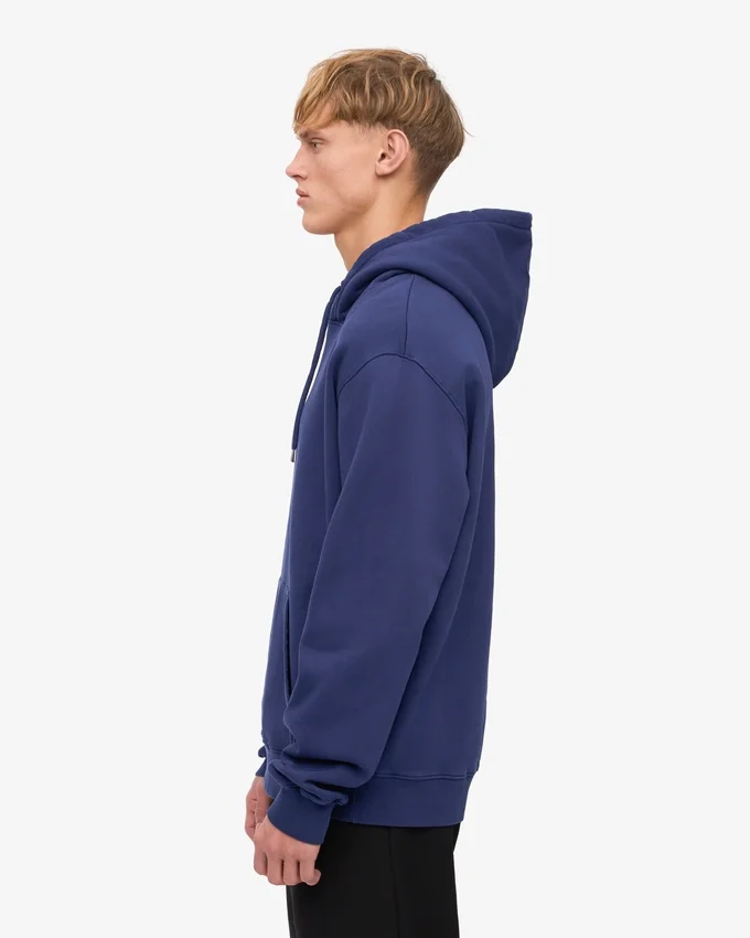 Classic Organic Kapuzenjacke – Marineblau