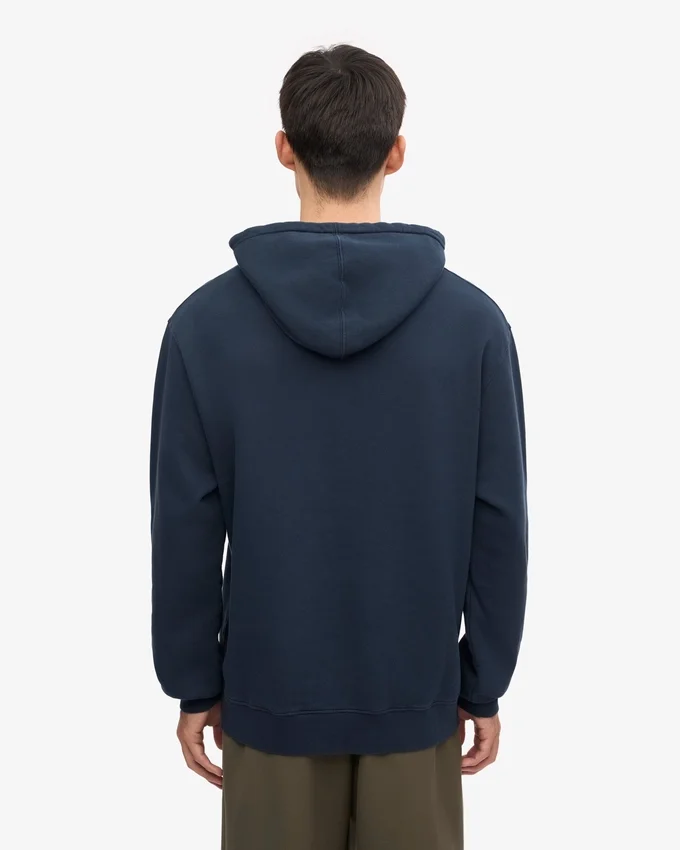 Classic Organic Kapuzenjacke – Marineblau