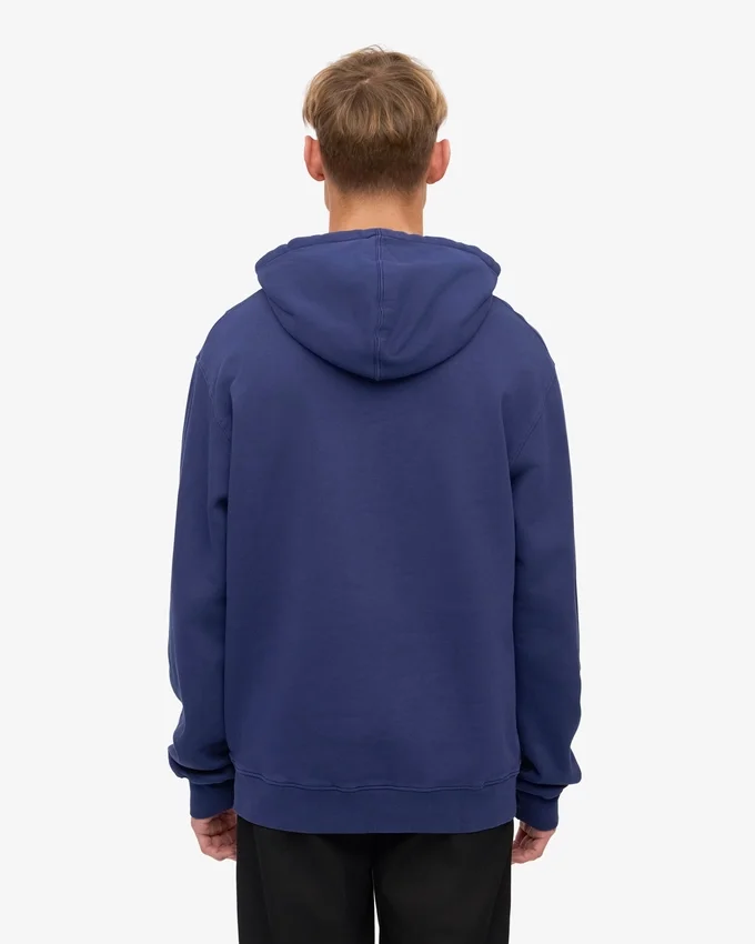 Classic Organic Kapuzenjacke – Marineblau
