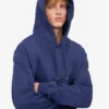 Classic Organic Kapuzenjacke – Marineblau