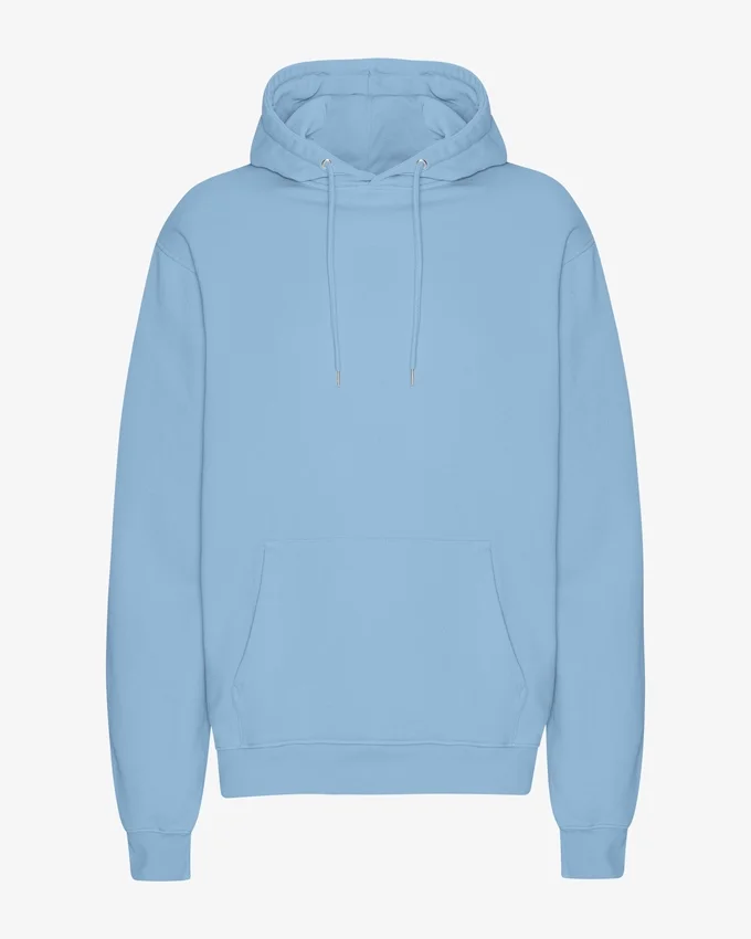 Classic Organic Kapuzenjacke – Seaside-Blau