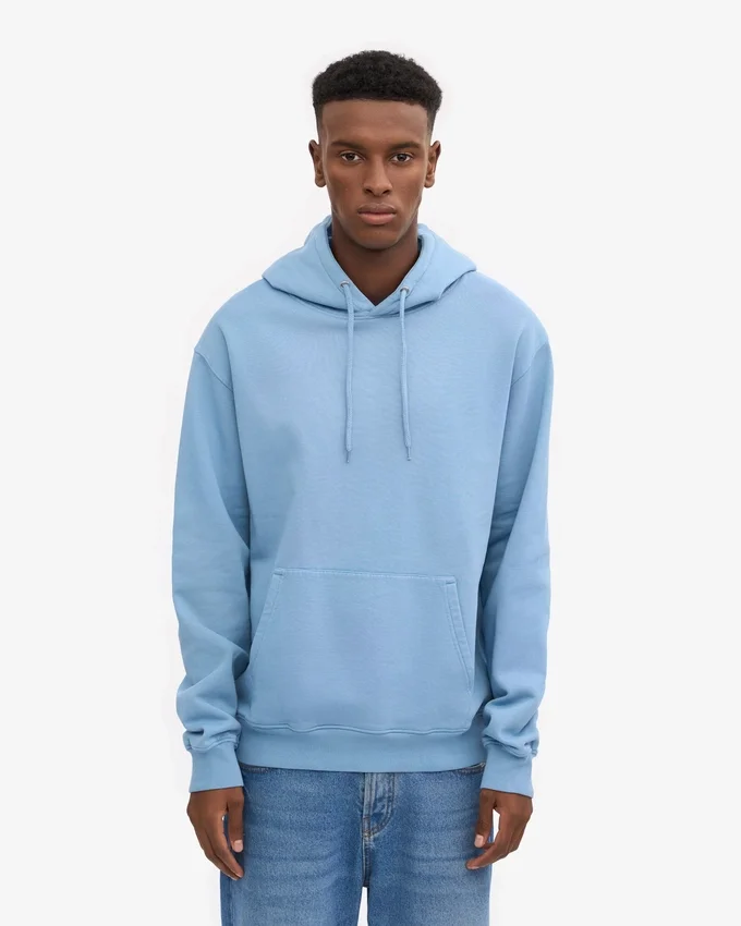 Classic Organic Kapuzenjacke – Seaside-Blau