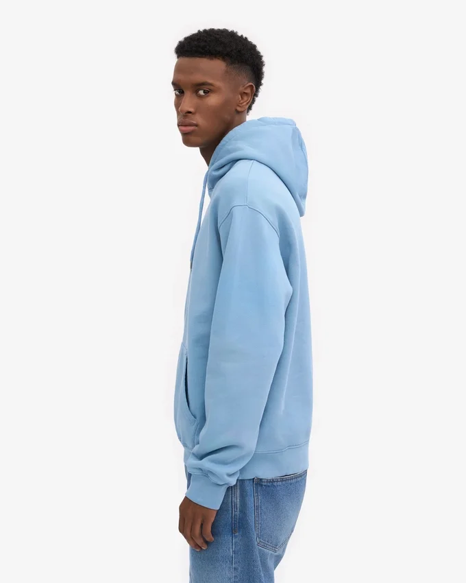 Classic Organic Kapuzenjacke – Seaside-Blau