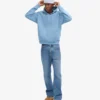 Classic Organic Kapuzenjacke – Seaside-Blau
