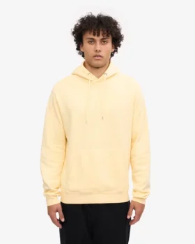 Classic Organic Kapuzenjacke – Soft Yellow