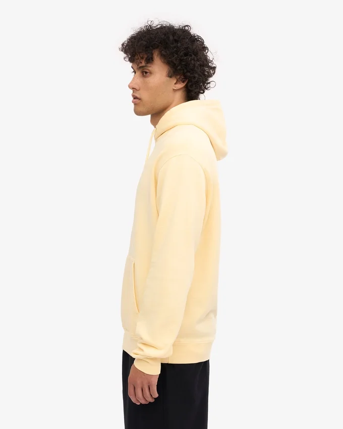 Classic Organic Kapuzenjacke – Soft Yellow