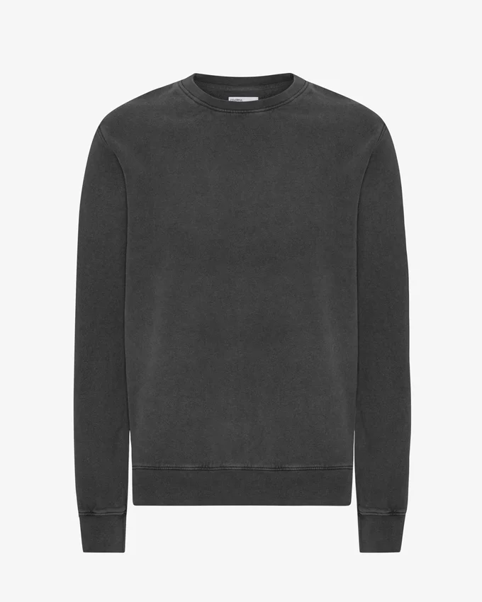 Classic Organic Runder-Ausschnitt – Verwaschenes Schwarz