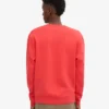 Classic Organic Shirt mit Rundhalsausschnitt – Red Tangerine