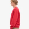 Classic Organic Shirt mit Rundhalsausschnitt – Scharlachrot
