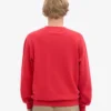 Classic Organic Shirt mit Rundhalsausschnitt – Scharlachrot