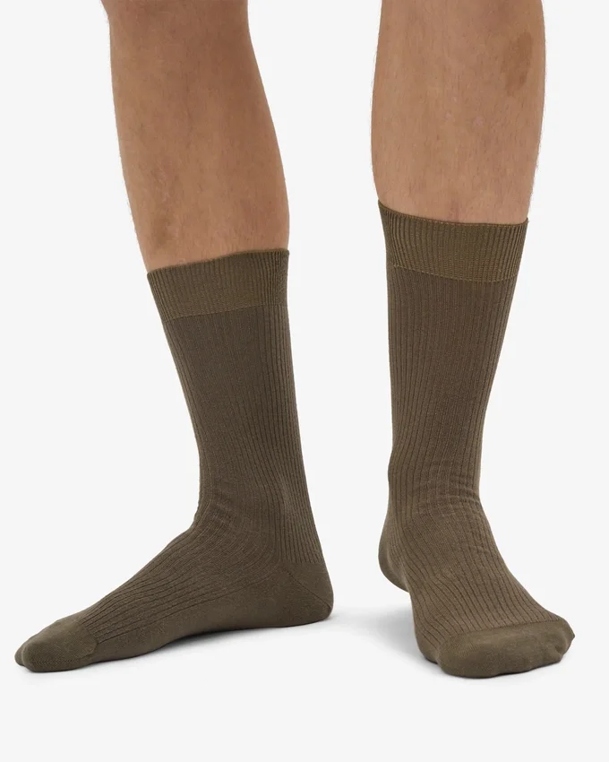 Classic Organic Socken – Dusty Olive