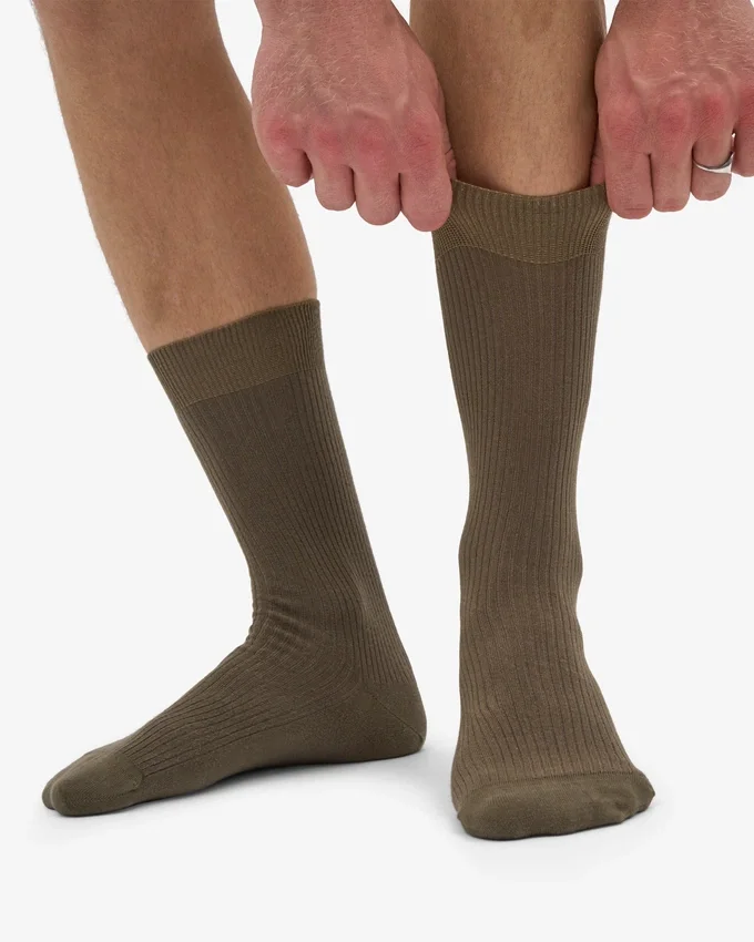 Classic Organic Socken – Dusty Olive