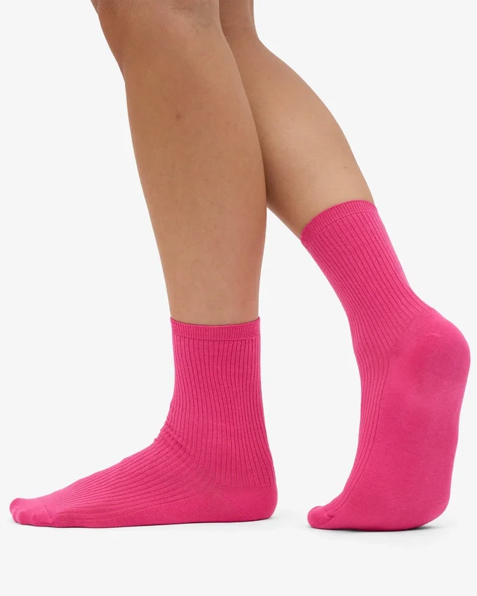 Classic Organic Socken für Damen – Bubblegum-Pink