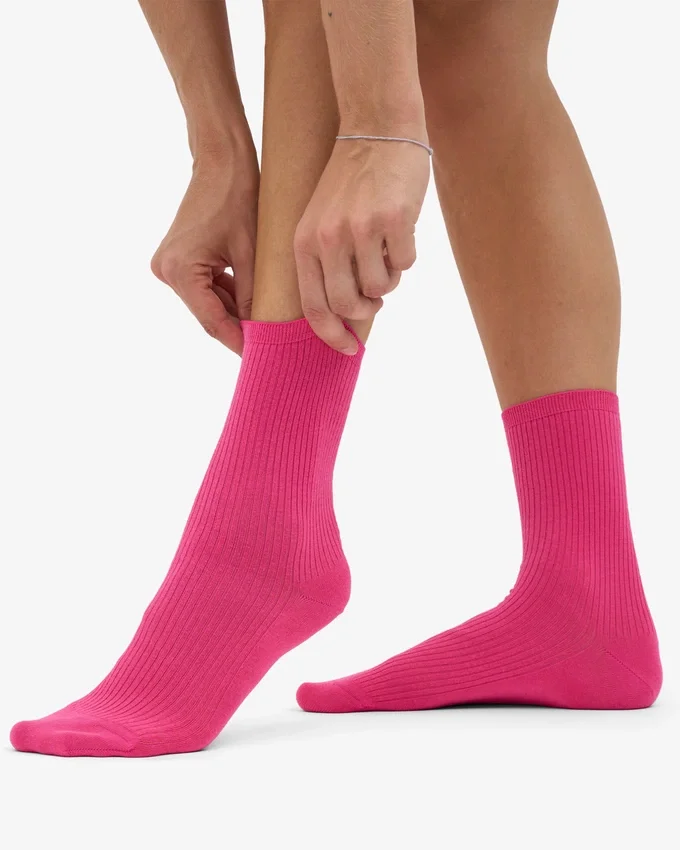 Classic Organic Socken für Damen – Bubblegum-Pink