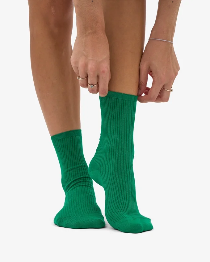 Classic Organic Socken für Damen – Kellygrün