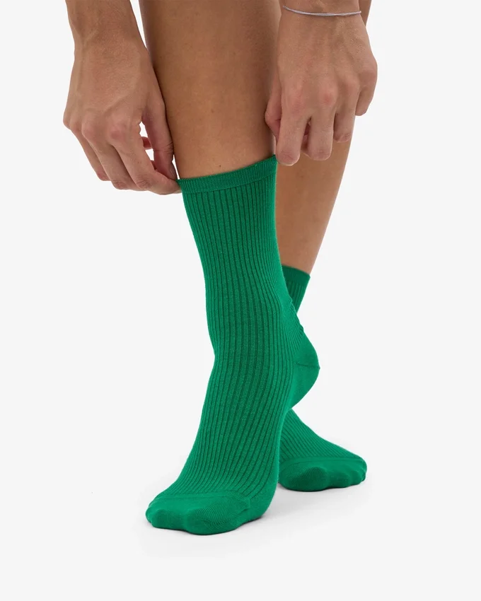 Classic Organic Socken für Damen – Kellygrün