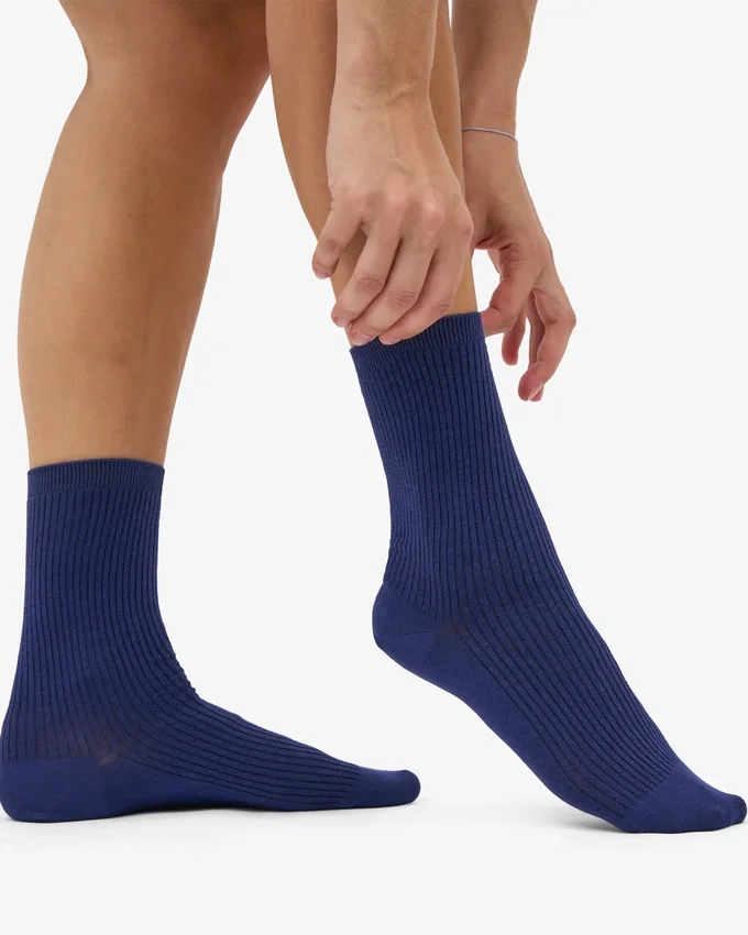 Classic Organic Socken für Damen – Marineblau