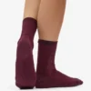 Classic Organic Socken für Damen – Oxblood-Rot