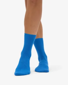 Classic Organic Socken für Damen – Pazifikblau