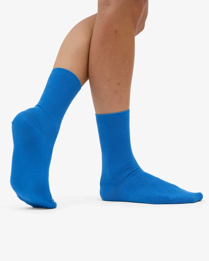 Classic Organic Socken für Damen – Pazifikblau
