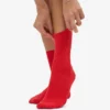 Classic Organic Socken für Damen – Red Tangerine
