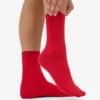 Classic Organic Socken für Damen – Scharlachrot