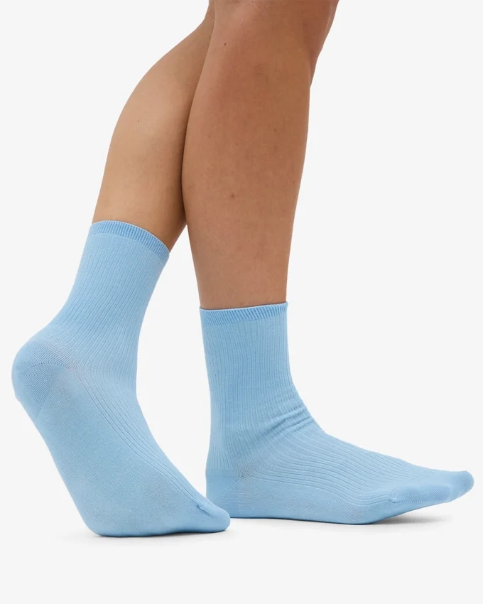 Classic Organic Socken für Damen – Seaside Blue