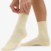 Classic Organic Socken für Damen – Soft Yellow