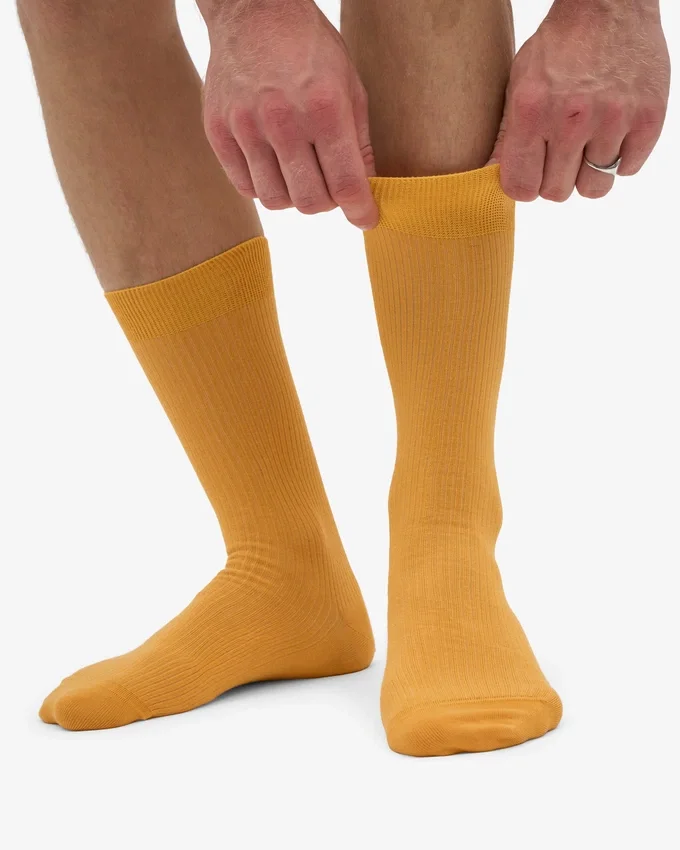 Classic Organic Socken – Gebranntes Gelb