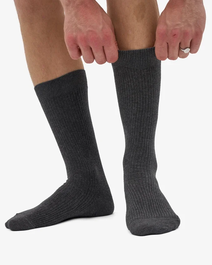 Classic Organic Socken – Lavagrau