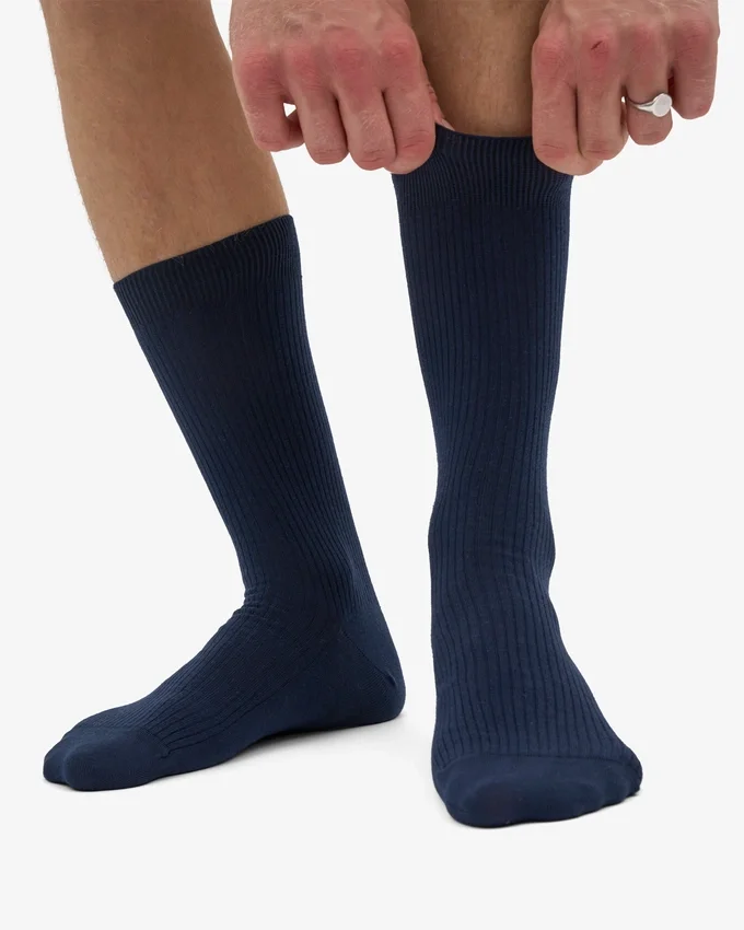 Classic Organic Socken – Marineblau