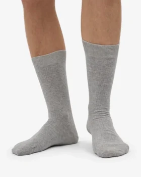 Classic Organic Socken – Meliertes Grau