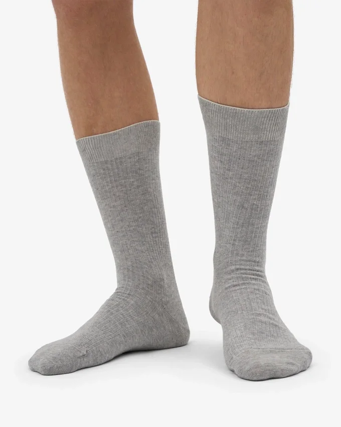 Classic Organic Socken – Meliertes Grau