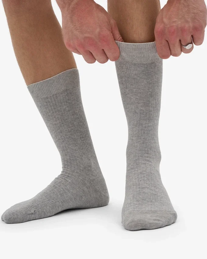 Classic Organic Socken – Meliertes Grau